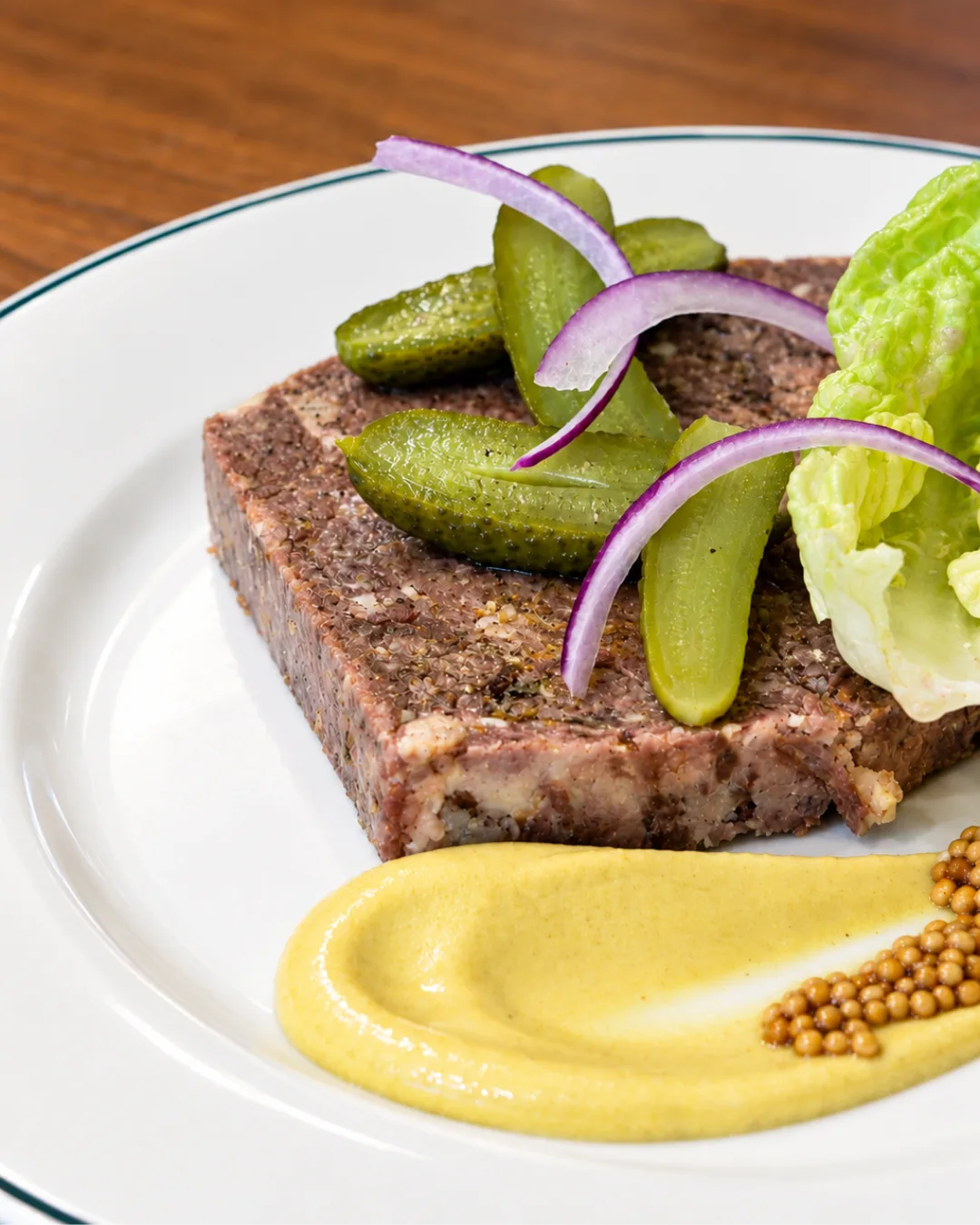 Pâté en croûte, pickles et moutarde à l'ancienne au Café des Adjoints, Lyon 1er