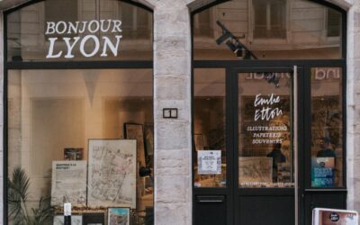 Émilie Ettori Illustration, la boutique du Grand Hôtel-Dieu où Lyon se dessine à la plume vue du ciel